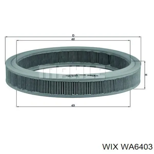 Купити WA6403 WIX Автомобільний фільтр повітря
