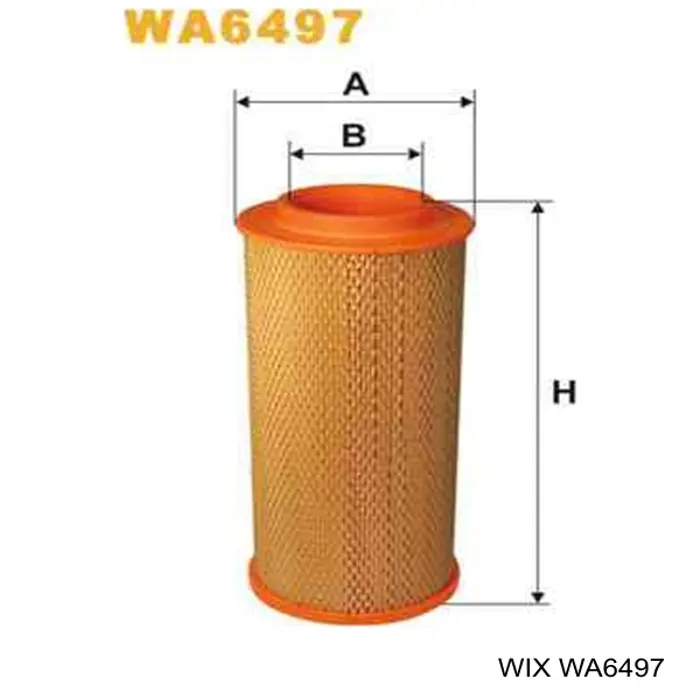 WA6497 WIX Повітряний фільтр двигуна