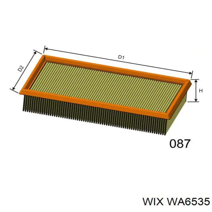Елемент повітряного фільтра WIX WA6535 ціна, від 3.86 USD