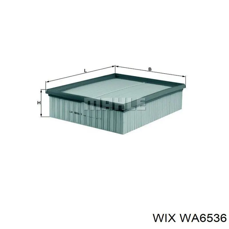 Елемент повітряного фільтра WIX WA6536 ціна, від 7.69 USD