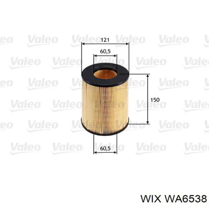Елемент повітряного фільтра WIX WA6538 ціна, від 6.95 USD