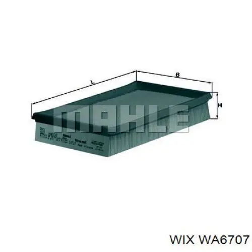 Елемент повітряного фільтра WIX WA6707 ціна, від 4.16 USD