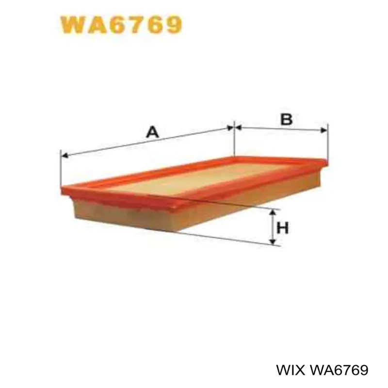 Елемент повітряного фільтра WIX WA6769 ціна, від 4.04 USD