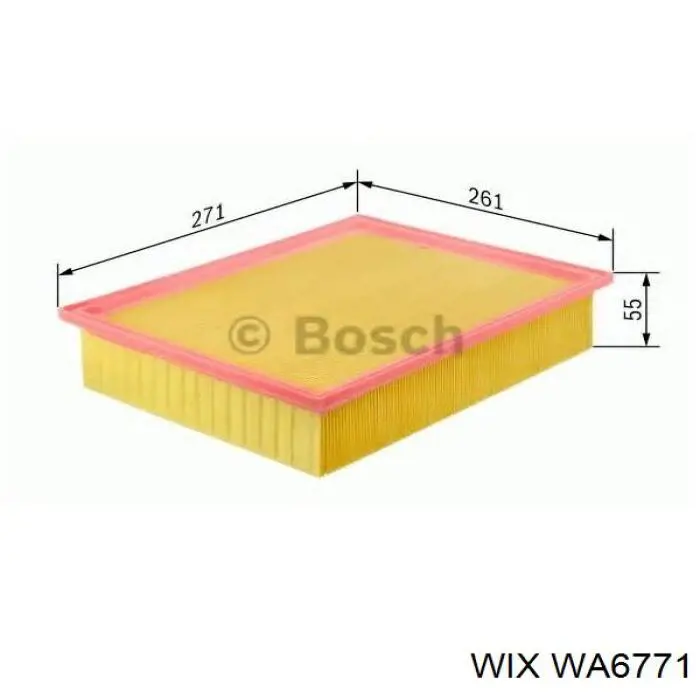 Елемент повітряного фільтра WIX WA6771 ціна, від 5.33 USD