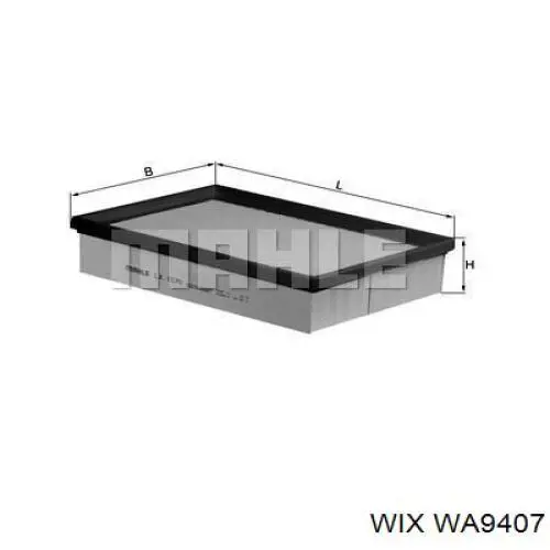 Елемент повітряного фільтра WIX WA9407 ціна, від 5.28 USD