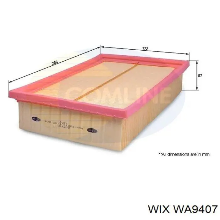 Купити WA9407 WIX Автомобільний фільтр повітря