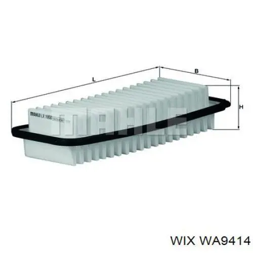 WA9414 WIX фільтр повітряний