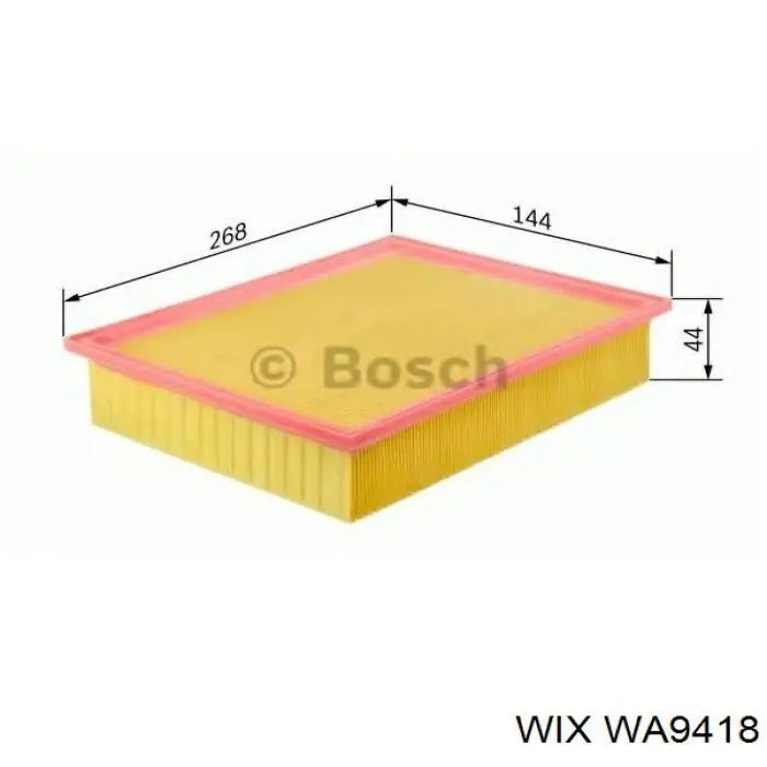 Елемент повітряного фільтра WIX WA9418 ціна, від 4.34 USD