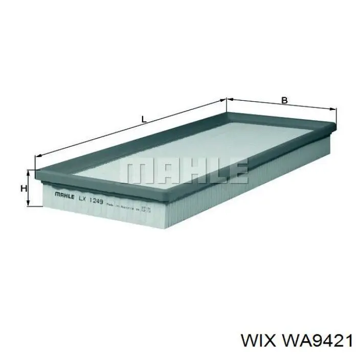 Елемент повітряного фільтра WIX WA9421 ціна, від 7.47 USD