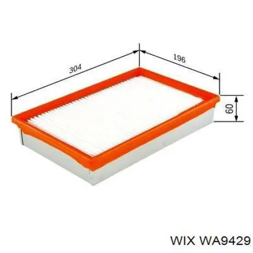 Купити WA9429 WIX Автомобільний фільтр повітря