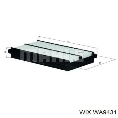 Елемент повітряного фільтра WIX WA9431 ціна, від 7.34 USD