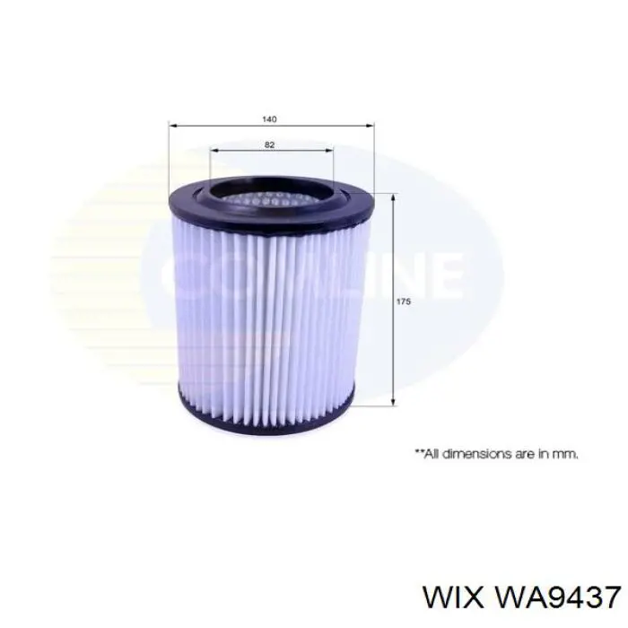 Елемент повітряного фільтра WIX WA9437 ціна, від 6.81 USD