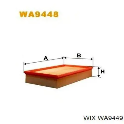 Повітряний фільтр WA9449 WIX
