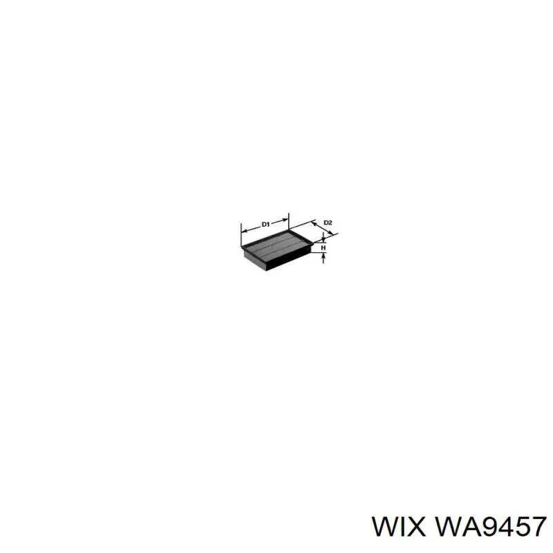 WA9457 WIX фільтр повітряний