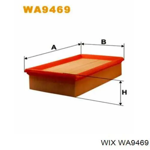WA9469 WIX Повітряний фільтр двигуна