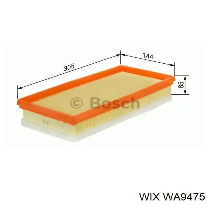 Купити WA9475 WIX Автомобільний фільтр повітря