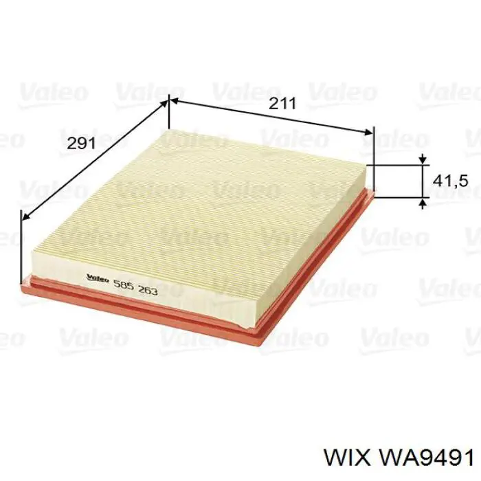 Елемент повітряного фільтра WIX WA9491 ціна, від 7.79 USD