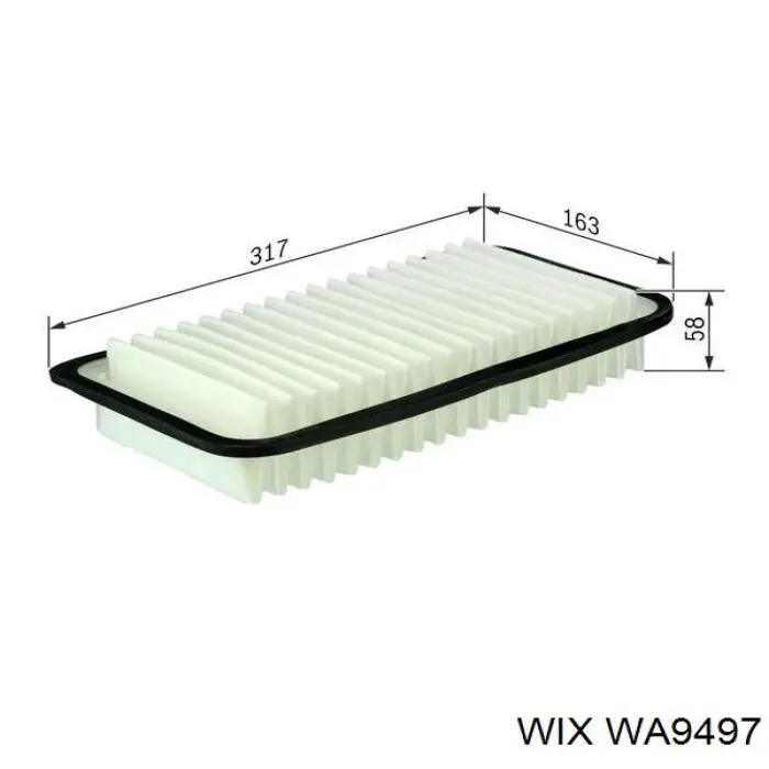 Повітряний фільтр WA9497 WIX