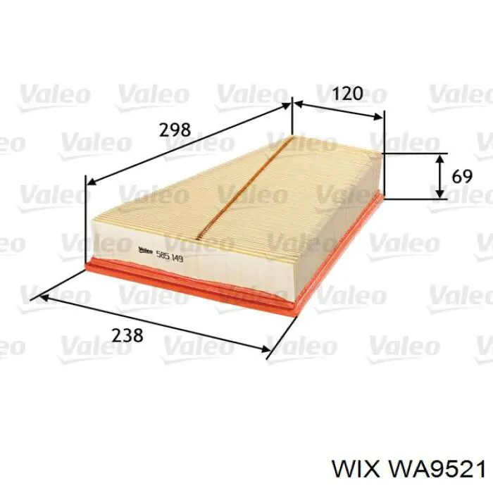 Купити WA9521 WIX Автомобільний фільтр повітря
