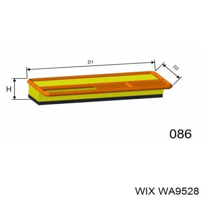 WA9528 WIX фільтр повітряний