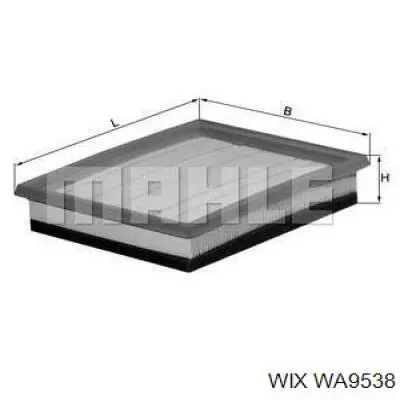 Купити WA9538 WIX Автомобільний фільтр повітря