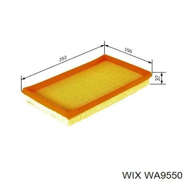 Купити WA9550 WIX Автомобільний фільтр повітря