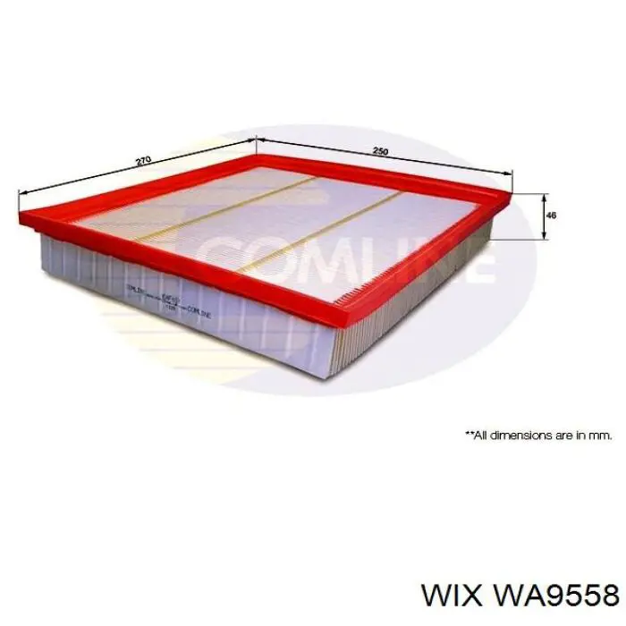 Повітряний фільтр WA9558 WIX