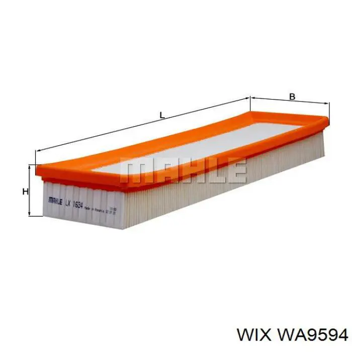 Елемент повітряного фільтра WIX WA9594 ціна, від 5.64 USD
