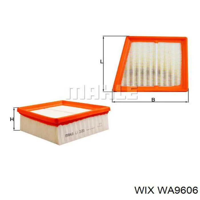 WA9606 WIX фільтр повітряний