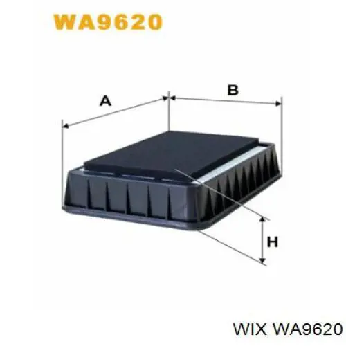 WA9620 WIX фільтр повітряний