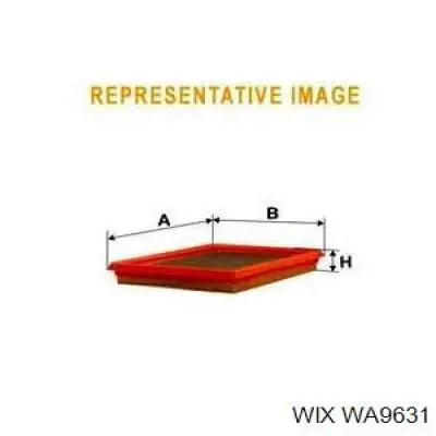 WA9631 WIX Повітряний фільтр двигуна