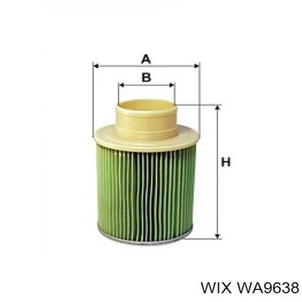 WA9638 WIX фільтр повітряний