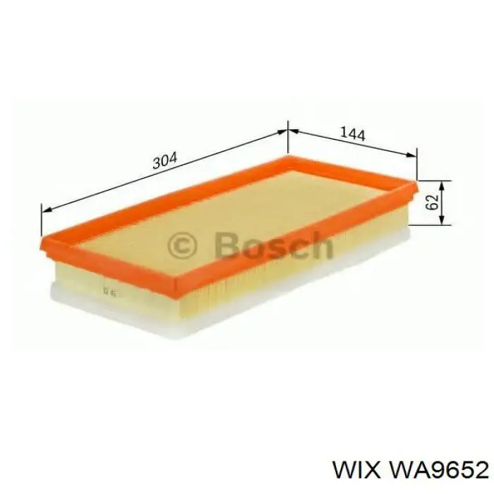 Елемент повітряного фільтра WIX WA9652 ціна, від 6.84 USD