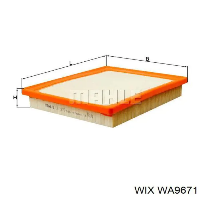 Купити WA9671 WIX Автомобільний фільтр повітря