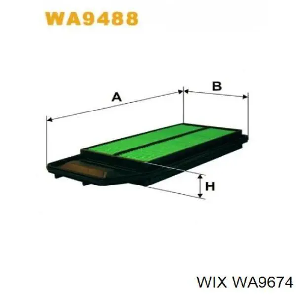 WA9674 WIX Повітряний фільтр двигуна