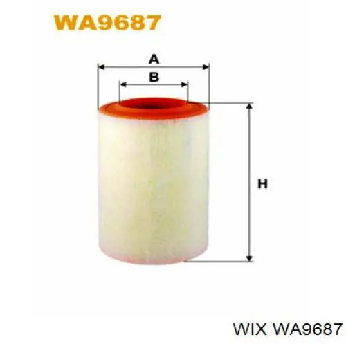 Елемент повітряного фільтра WIX WA9687 ціна, від 11.16 USD