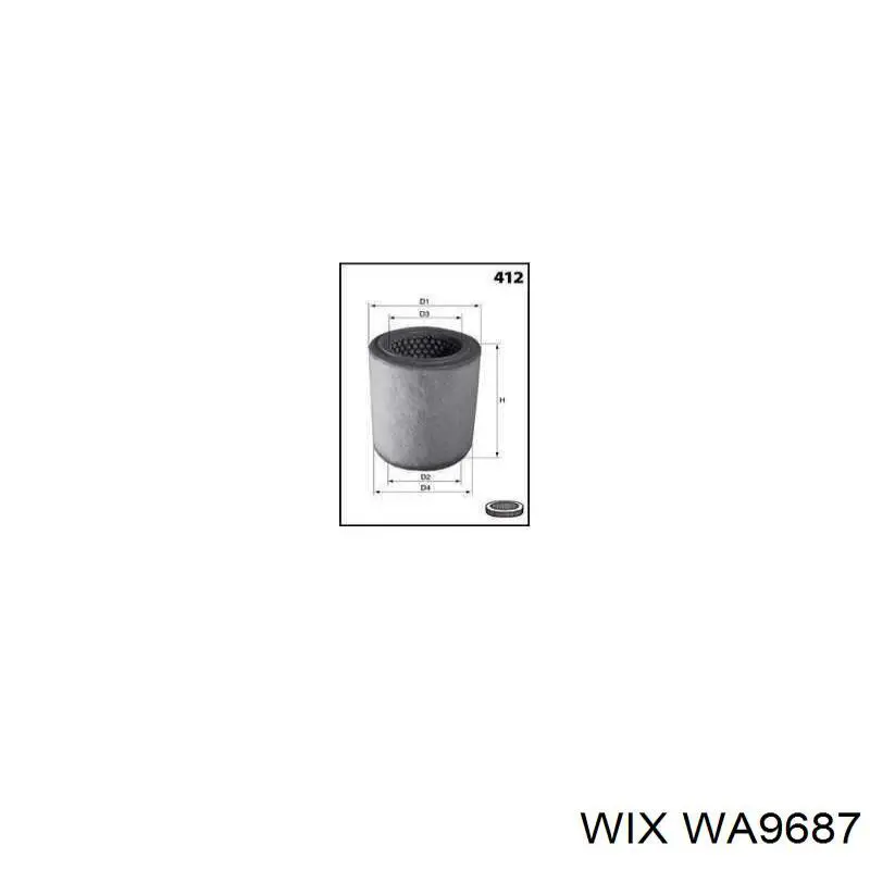 Повітряний фільтр WA9687 WIX