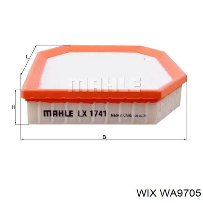 Купити WA9705 WIX Автомобільний фільтр повітря
