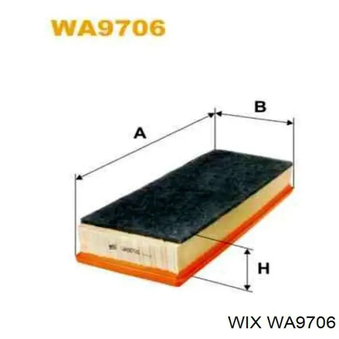 Купити WA9706 WIX Автомобільний фільтр повітря