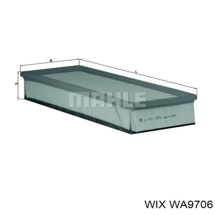 WA9706 WIX Повітряний фільтр двигуна