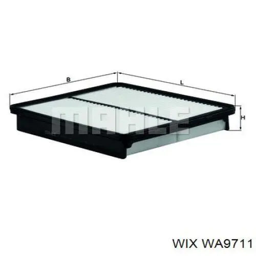 Елемент повітряного фільтра WIX WA9711 ціна, від 6.70 USD