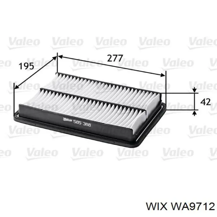 Купити WA9712 WIX Автомобільний фільтр повітря