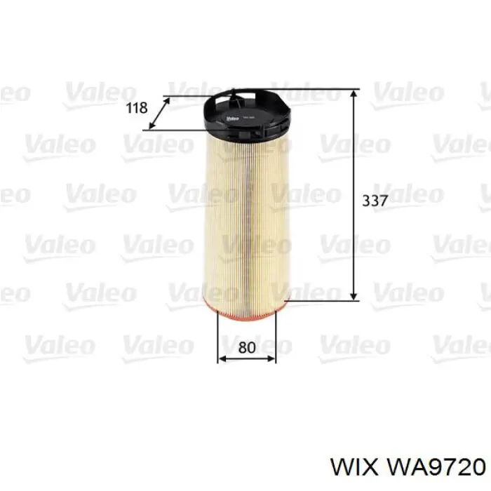 WA9720 WIX Повітряний фільтр двигуна
