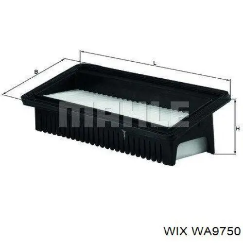 Купити WA9750 WIX Автомобільний фільтр повітря
