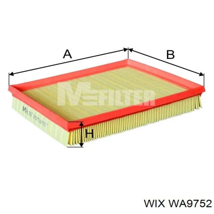 Фільтр повітряний WA9752 WIX