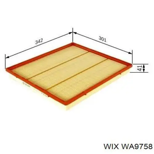 Елемент повітряного фільтра WIX WA9758 ціна, від 7.70 USD
