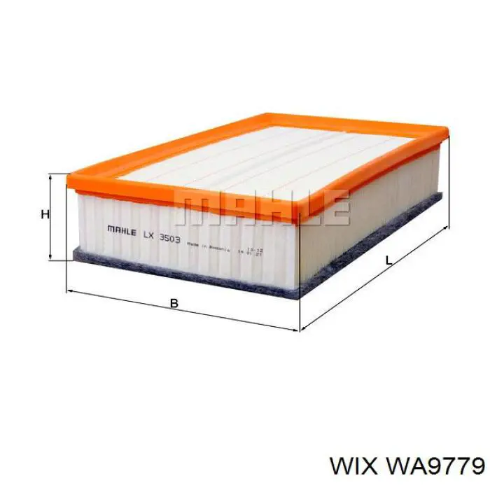 Елемент повітряного фільтра WIX WA9779 ціна, від 10.44 USD