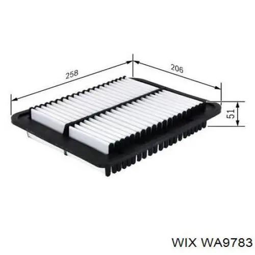 Купити WA9783 WIX Автомобільний фільтр повітря