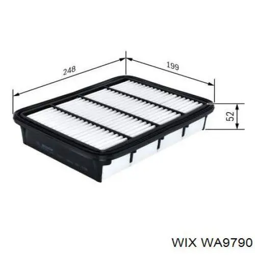 Купити WA9790 WIX Автомобільний фільтр повітря
