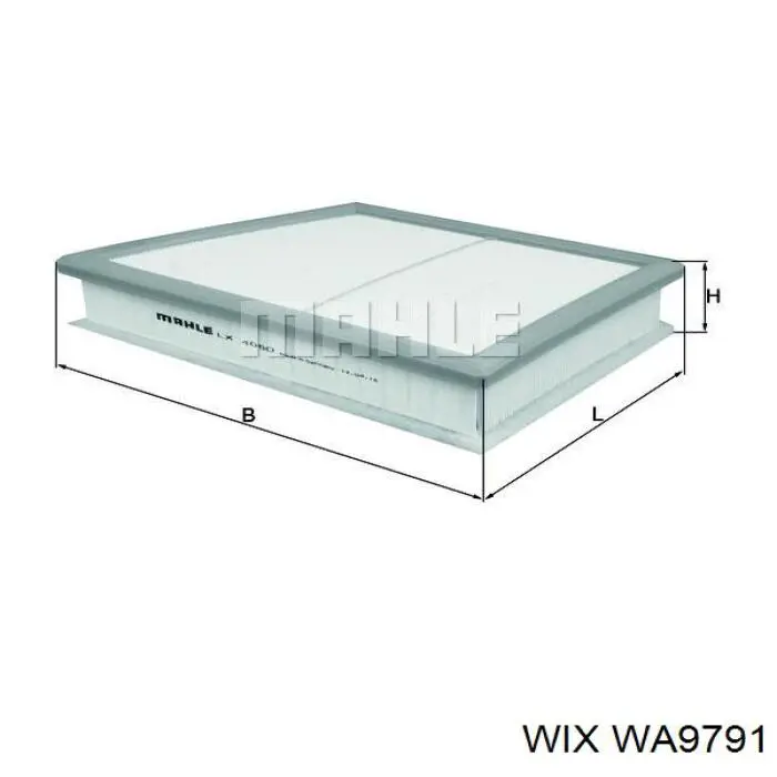 Купити WA9791 WIX Автомобільний фільтр повітря